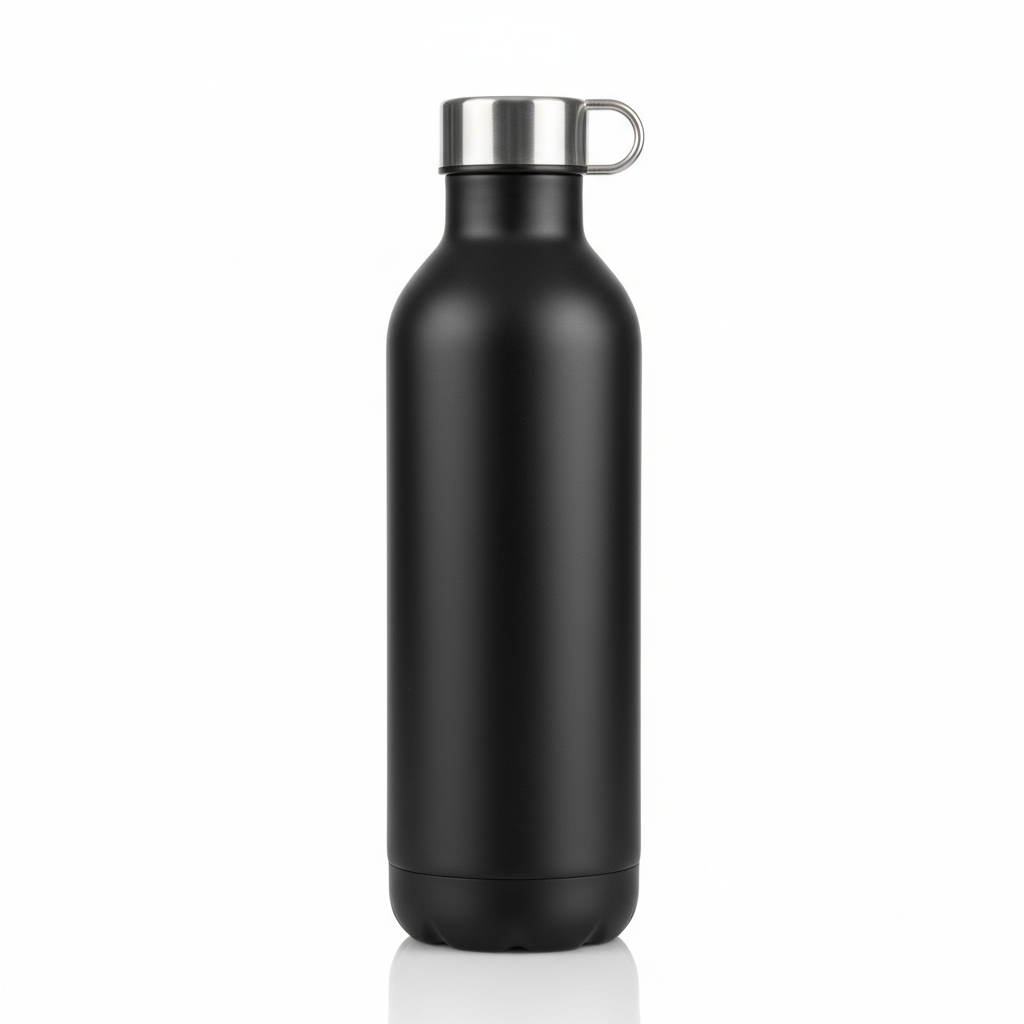Stainless Steel Insulated Water Bottle 750ml Black