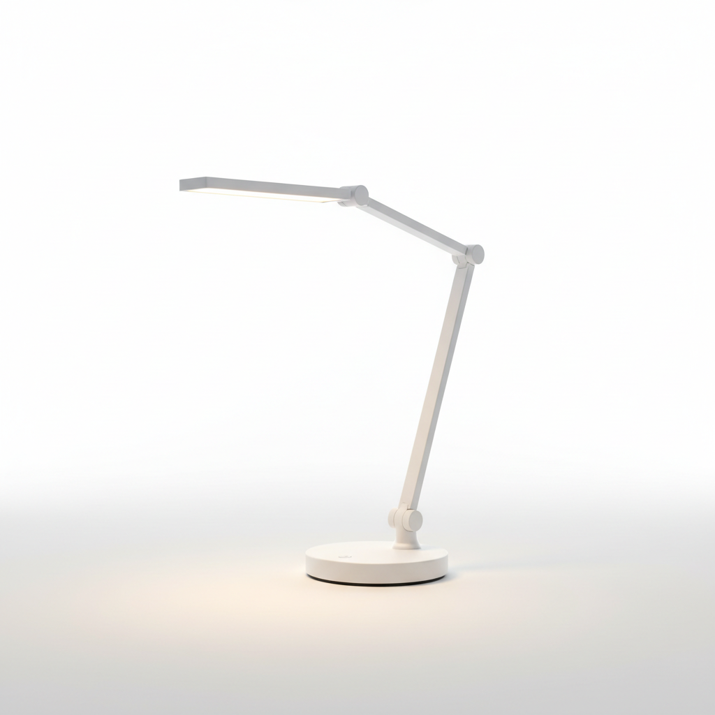 Adjustable LED Desk Lamp White with Touch Control